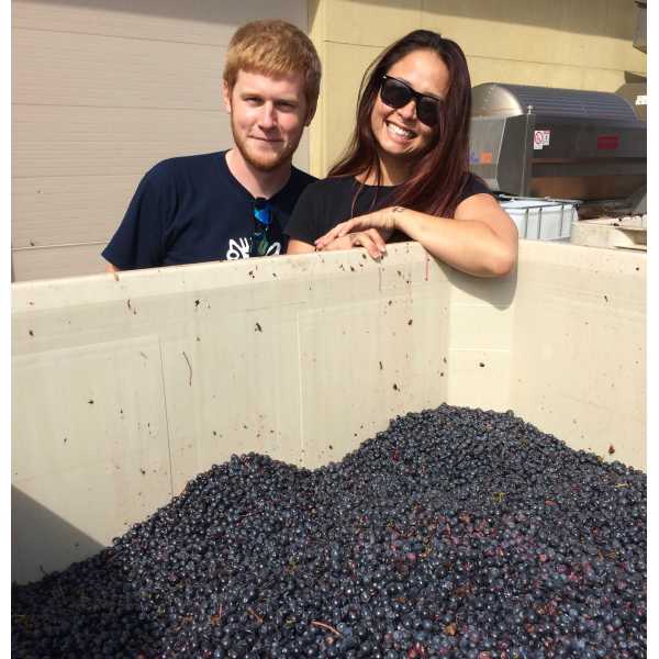 Timothy Miles and Jesse Yamagata collecting samples (Oct. 2015)