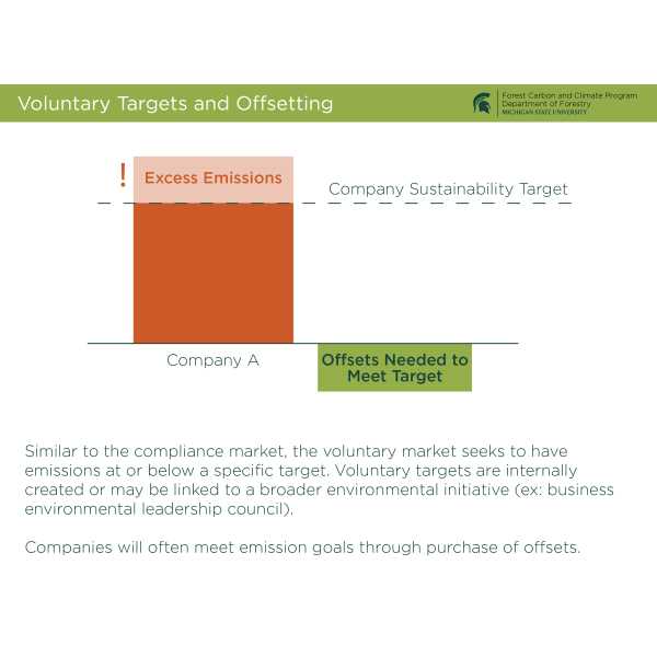 Cap-and-Trade Voluntary Market 
An overview of a business’ voluntary purchase of allowances or offsets to meet an individually-set target for emissions. 

The credits issued are calculated by taking the baseline emissions and subtracting the actual monitored emissions.  This provides the difference between what was expected and what actually occurred – known as your additionality. Then, you subtract any requirements for a buffer pool or leakage. The final value is the actual credits issued.