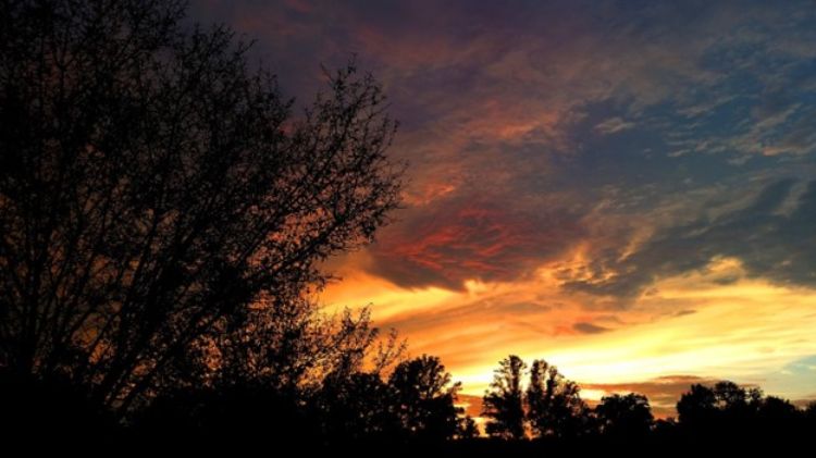 A sunset outdoors.