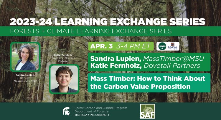 2023-24 Learning Exchange Series April webinar flyer. In this webinar, Sandra Lupien and Katie Fernholz present 