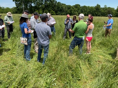 Matt and Crista teaching at Green Acres&rsquo; Sleepy Hollow Farm