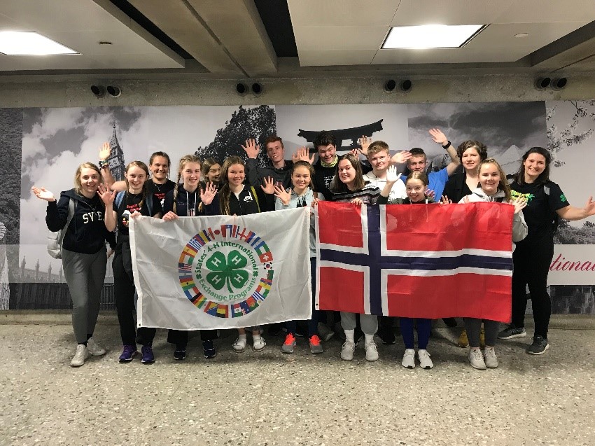 States&rsquo; 4-H International Exchange Program group