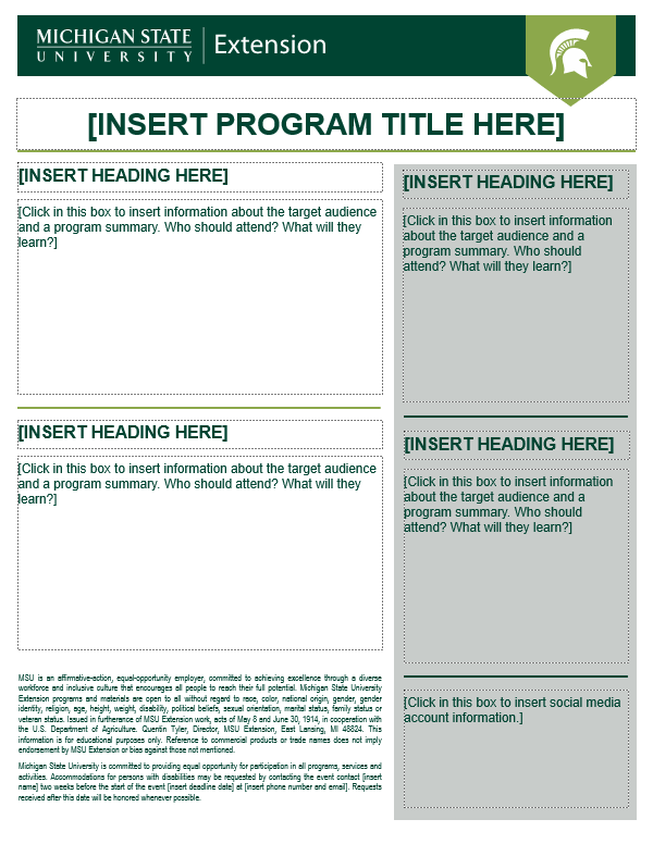 Flyer template 3